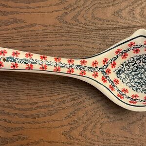 Polish pottery ladle